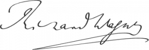 Wagner in Riga 1 paraksts